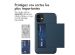 iMoshion Coque arrière avec porte-cartes iPhone 11 - Bleu foncé