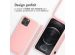 iMoshion ﻿Coque en silicone avec cordon iPhone 12 (Pro) - Rose