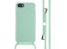 iMoshion ﻿Coque en silicone avec cordon iPhone SE (2022 / 2020) / 8 / 7 - Menthe verte