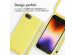 iMoshion ﻿Coque en silicone avec cordon iPhone SE (2022 / 2020) / 8 / 7 - Jaune