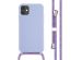 iMoshion ﻿Coque en silicone avec cordon iPhone 11 - Violet