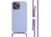 iMoshion ﻿Coque en silicone avec cordon iPhone 13 Pro Max - Violet
