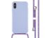 iMoshion ﻿Coque en silicone avec cordon iPhone X / Xs - Violet