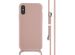 iMoshion ﻿Coque en silicone avec cordon iPhone X / Xs - Sand Pink