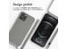 iMoshion ﻿Coque en silicone avec cordon iPhone 12 (Pro) - Gris clair