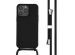 iMoshion ﻿Coque en silicone avec cordon iPhone 14 Pro Max - Noir