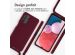 iMoshion ﻿Coque en silicone avec cordon Samsung Galaxy A13 (4G) - Rouge foncé