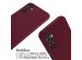 iMoshion ﻿Coque en silicone avec cordon Samsung Galaxy A14 (5G/4G) - Rouge foncé
