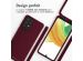 iMoshion ﻿Coque en silicone avec cordon Samsung Galaxy A33 - Rouge foncé