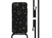iMoshion Coque design en silicone avec cordon iPhone SE (2022 / 2020) / 8 / 7 - Sky Black
