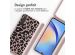 iMoshion Coque design en silicone avec cordon Samsung Galaxy A34 (5G) - Animal Pink