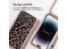 iMoshion Coque design en silicone avec cordon iPhone 14 Pro - Animal Pink