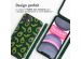 iMoshion Coque design en silicone avec cordon iPhone 11 - Avocado Green