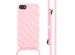 iMoshion Coque design en silicone avec cordon iPhone SE (2022 / 2020) / 8 / 7 - Retro Pink