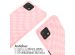 iMoshion Coque design en silicone avec cordon Samsung Galaxy A22 (5G) - Retro Pink