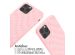 iMoshion Coque design en silicone avec cordon iPhone 12 (Pro) - Retro Pink