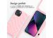 iMoshion Coque design en silicone avec cordon iPhone 13 Mini - Retro Pink