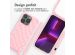 iMoshion Coque design en silicone avec cordon iPhone 13 Pro - Retro Pink