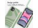 iMoshion Coque design en silicone avec cordon iPhone 11 - Retro Green