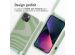 iMoshion Coque design en silicone avec cordon iPhone 13 - Retro Green