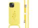 iMoshion Coque design en silicone avec cordon iPhone 14 - Flower Yellow