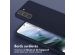 Selencia Coque silicone avec cordon amovible Samsung Galaxy S21 - Bleu foncé