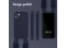 Selencia Coque silicone avec cordon amovible iPhone 13 - Bleu foncé