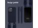 Selencia Coque silicone avec cordon amovible iPhone 14 Pro Max - Bleu foncé