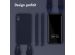 Selencia Coque silicone avec cordon amovible iPhone Xr - Bleu foncé