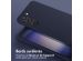 Selencia Coque silicone avec cordon amovible Samsung Galaxy S23 - Bleu foncé