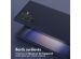 Selencia Coque silicone avec cordon amovible Samsung Galaxy S23 Ultra - Bleu foncé