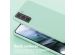 Selencia Coque silicone avec cordon amovible Samsung Galaxy S21 - Turquoise