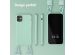 Selencia Coque silicone avec cordon amovible iPhone 11 - Turquoise