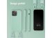 Selencia Coque silicone avec cordon amovible iPhone 14 Pro Max - Turquoise