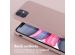 Selencia Coque silicone avec cordon amovible iPhone 11 - Sand Pink