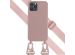 Selencia Coque silicone avec cordon amovible iPhone 12 (Pro) - Sand Pink