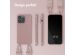 Selencia Coque silicone avec cordon amovible iPhone 14 Pro Max - Sand Pink