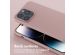 Selencia Coque silicone avec cordon amovible iPhone 14 Pro Max - Sand Pink