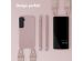 Selencia Coque silicone avec cordon amovible Samsung Galaxy S22 - Sand Pink