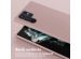 Selencia Coque silicone avec cordon amovible Samsung Galaxy S22 Ultra - Sand Pink