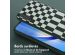 Selencia ﻿Coque design en silicone avec cordon amovible Samsung Galaxy A34 (5G) - Irregular Check Green