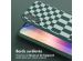 Selencia ﻿Coque design en silicone avec cordon amovible Samsung Galaxy A54 (5G) - Irregular Check Green