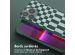 Selencia ﻿Coque design en silicone avec cordon amovible iPhone 13 Pro - Irregular Check Green