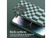 Selencia ﻿Coque design en silicone avec cordon amovible iPhone 14 Pro - Irregular Check Green