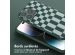 Selencia ﻿Coque design en silicone avec cordon amovible iPhone 14 Pro Max - Irregular Check Green
