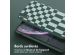 Selencia ﻿Coque design en silicone avec cordon amovible iPhone Xr - Irregular Check Green