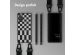Selencia ﻿Coque design en silicone avec cordon amovible Samsung Galaxy S20 FE - Irregular Check Black