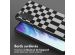 Selencia ﻿Coque design en silicone avec cordon amovible Samsung Galaxy S21 FE - Irregular Check Black