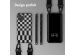 Selencia ﻿Coque design en silicone avec cordon amovible iPhone 11 Pro - Irregular Check Black