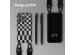Selencia ﻿Coque design en silicone avec cordon amovible iPhone 13 Pro - Irregular Check Black